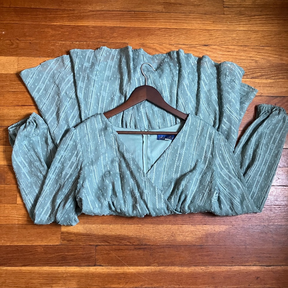 Sage Green Boho Romper
